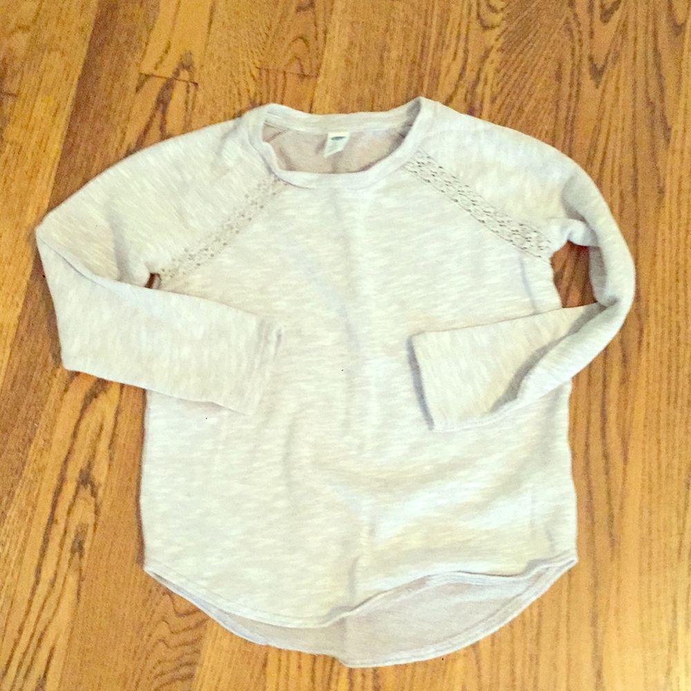 A light gray long sleeve from old Navy.